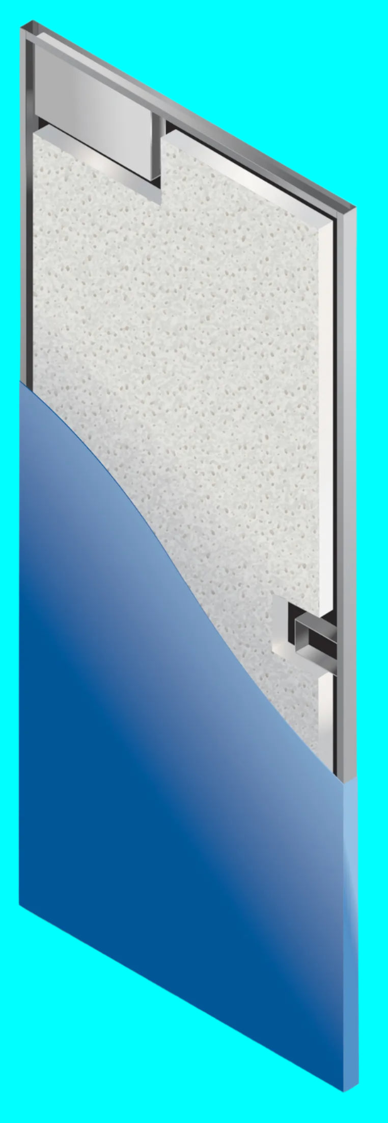 KMHD-HM-3'0 x 6'8 x 1 3/4 x161 prep Flush 18GA Hollow Metal Door