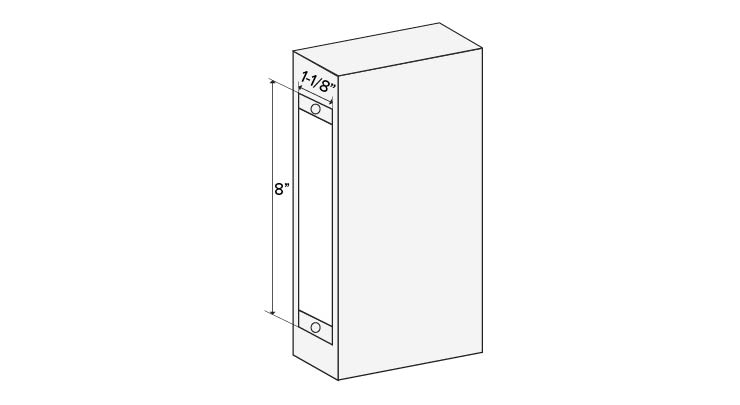KMHD-HM-3'0 x 7'0 x 1 3/4 x 161, 2 Panel MOLDED STEELCRAFT Hollow Metal Door