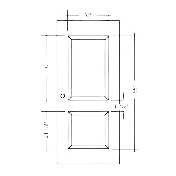 KMHD-HM-3'0 x 7'0 x 1 3/4 x 161, 2 Panel MOLDED STEELCRAFT Hollow Metal Door