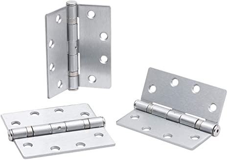 4.5 x 4" Storefront Dull Chrome Hinge (Each)