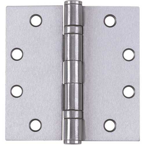 4.5 x 4.5" Ball Bearing Dull Chrome Hinge