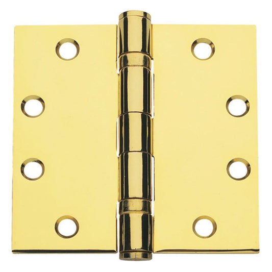 4.5 in. x 4.5 in. Bright Brass Ball Bearing Hinge